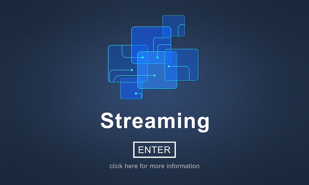 Streaming Internet Media Technology Data Concept