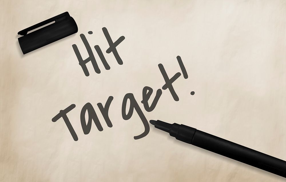 Hit Target Success Aim Mission Concept