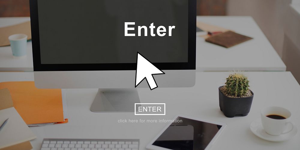 Enter Go To Page Click Interface Concept