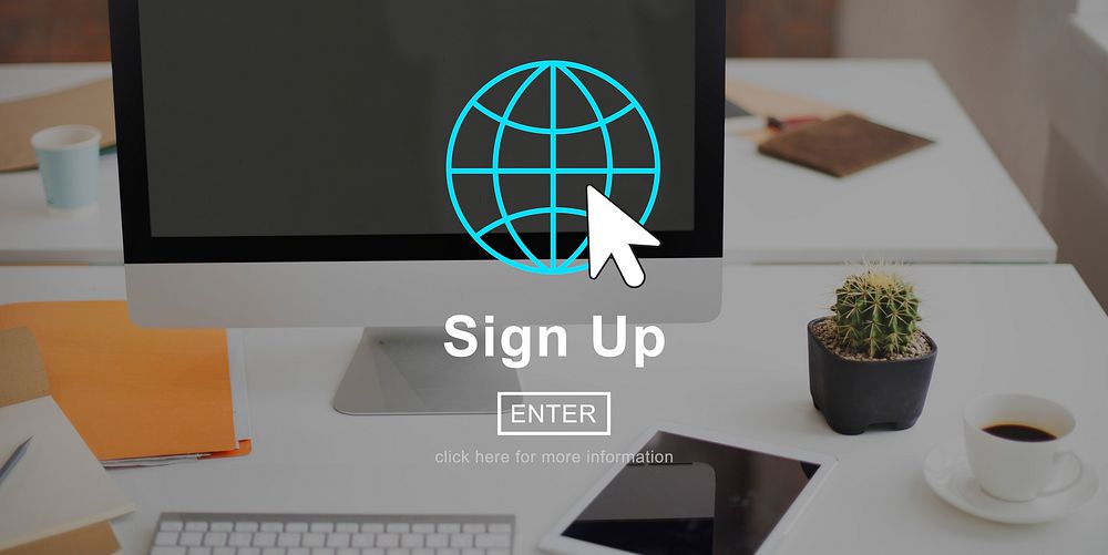 Sign in Sign up Register Homepage Concept