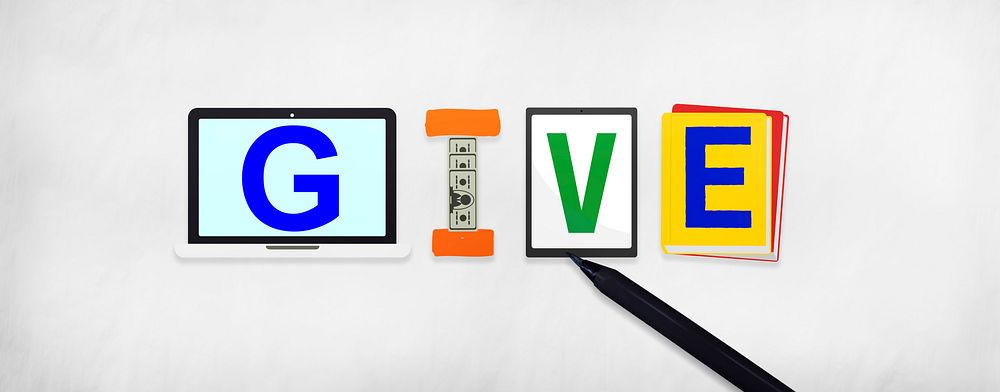 Give Donations Aid Charity Design Word Concept