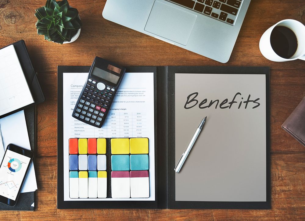Benefits Income Compensation Advantage Assistance Concept