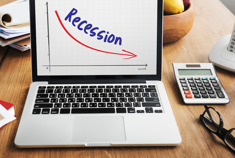 Recession Financial Risk Failure Decrease Concept