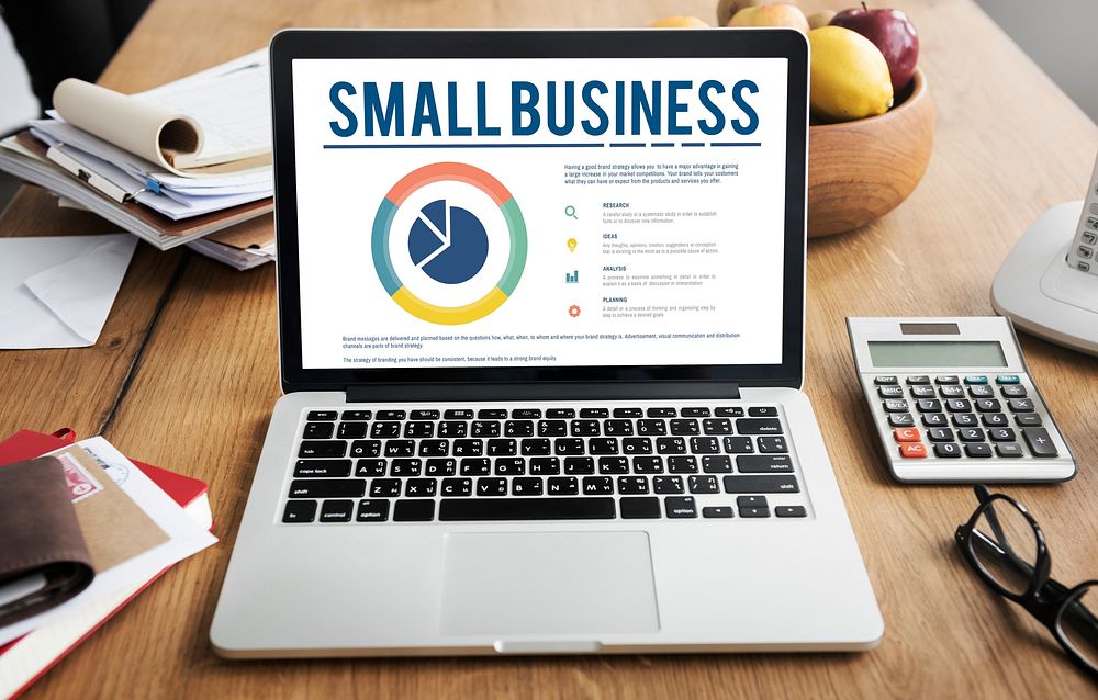 Small Business Analysis Pie Chart Concept