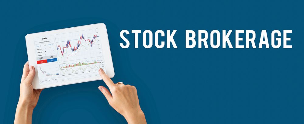 Stock exchange financial graph chart