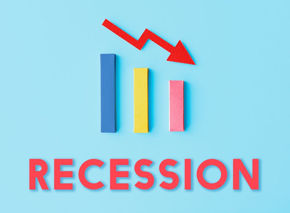 Recession Statistics Financial Failure Concept