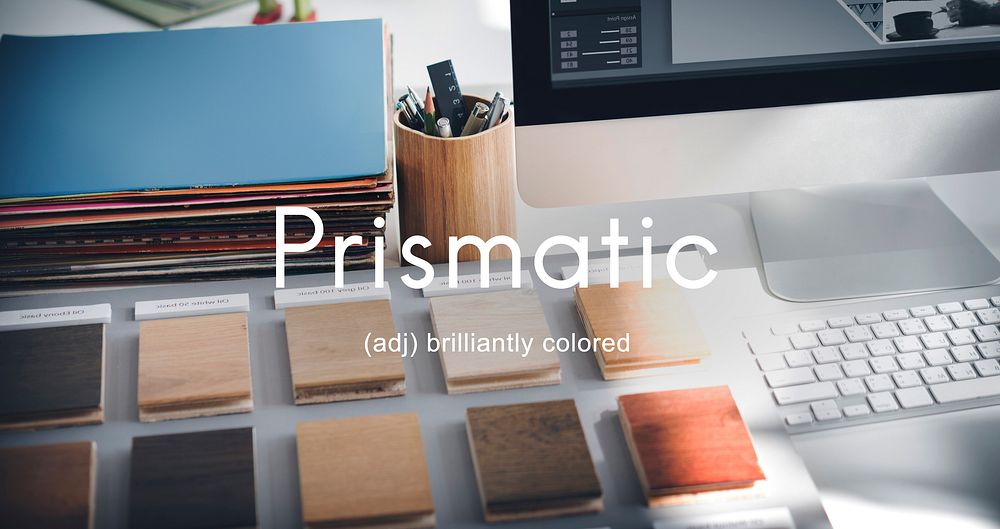 Prismatic Colored Multicolored Colorful Design Concept
