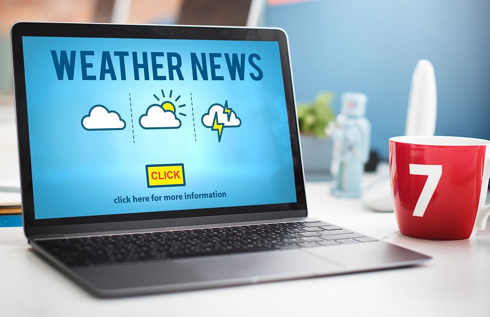Weather News Information Reporter Concept
