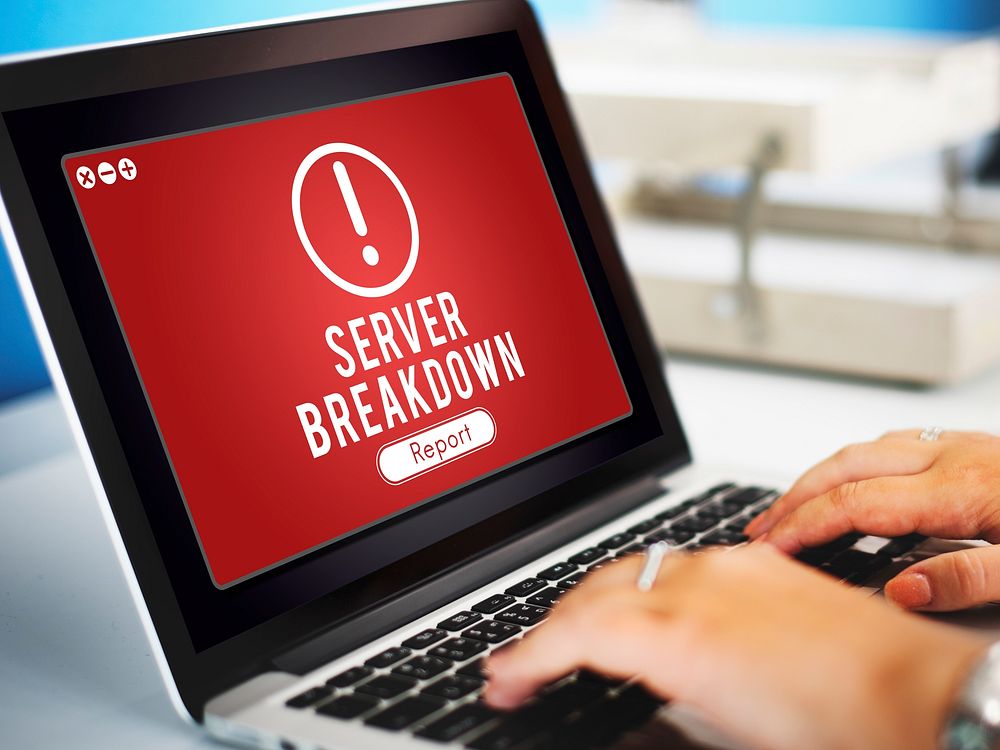 Server Breakdown Network Problem Technology Software Concept