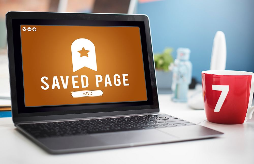 Saved Page Bookmark Content Web Online Management Concept