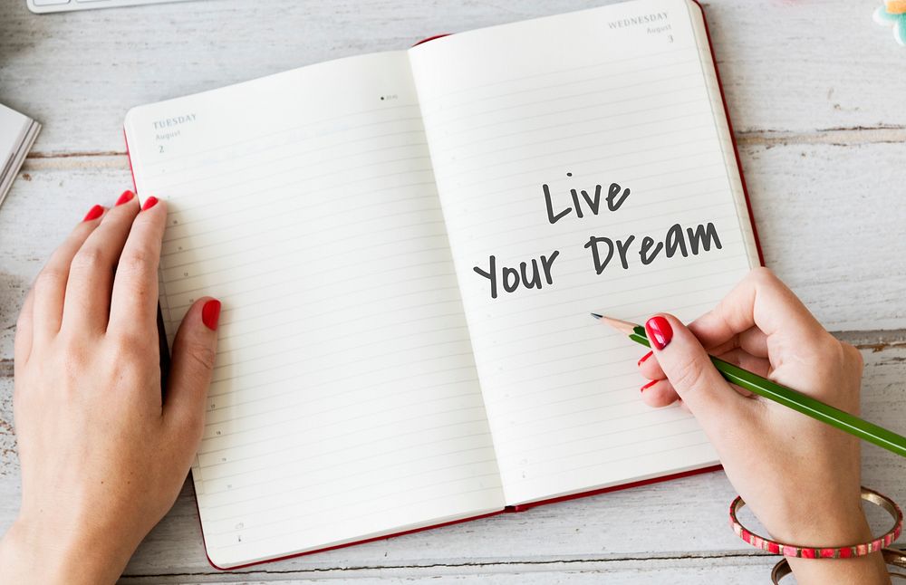 Live Your Life Dream Lifestyle Passion Aspirations Concept