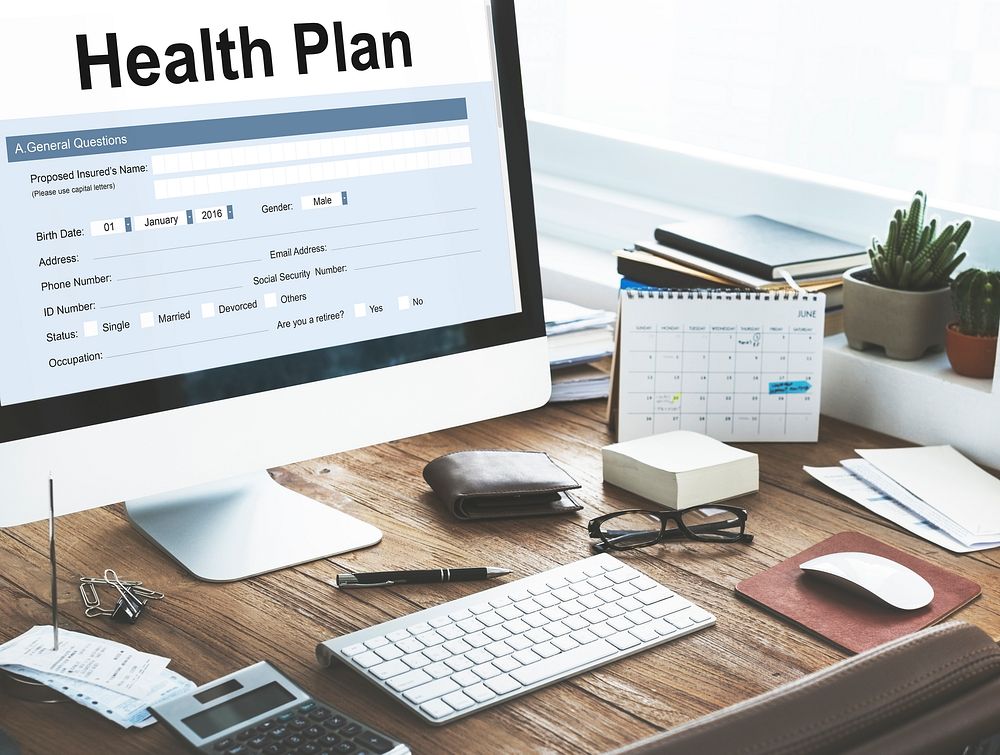 Health Plan Treatment Medical Document Form Concept