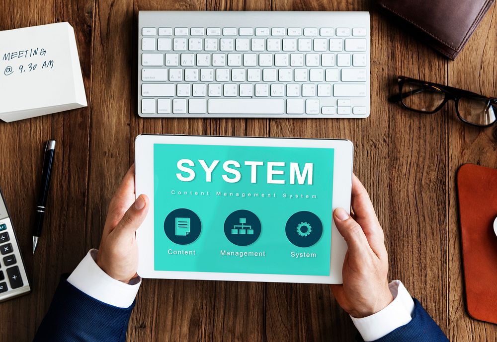 System Website Development Data Network Concept