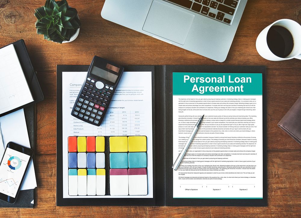 Personal Loan Agreement Banking Credit Contract Concept