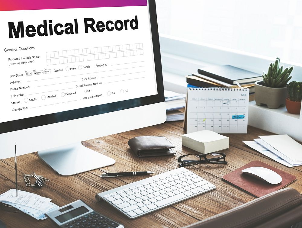 Medical Record Report Healthcare Document Concept