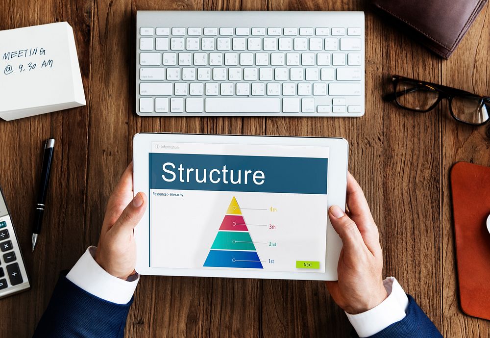 Hierarchy Organization Structure Position Chart Concept