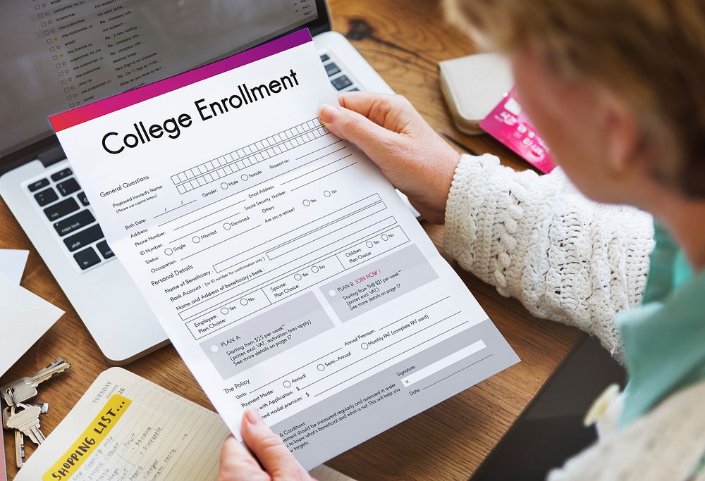 College Education Learning Document Form Concept