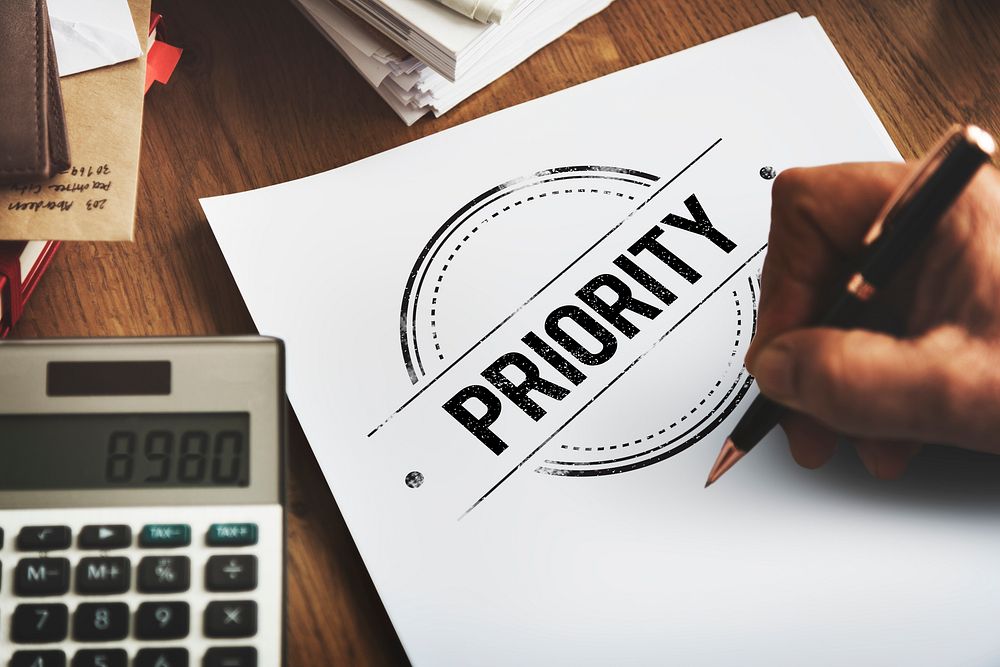 Priority Importance Tasks Urgency Effectivity Focus Concept