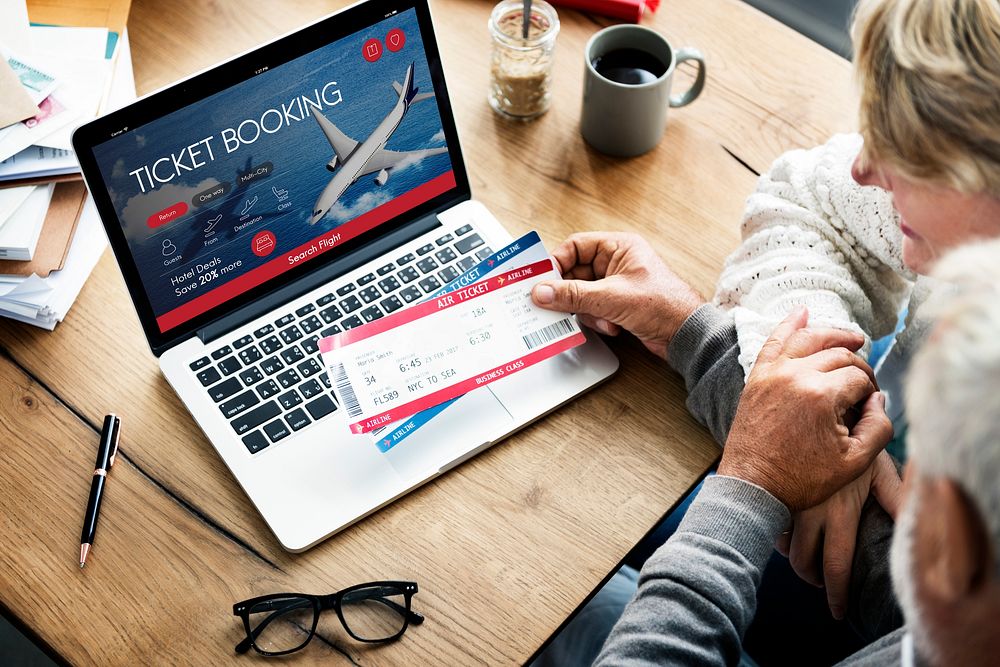 Air Ticket Flight Booking Concept