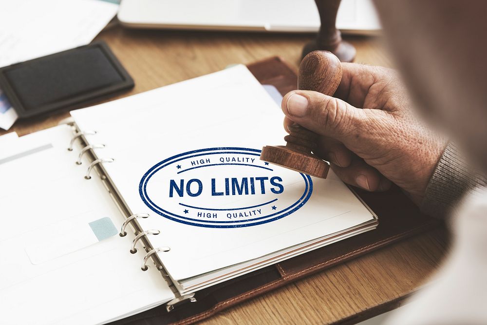 No Limits Positive Explore Free Inspire Motivation Concept