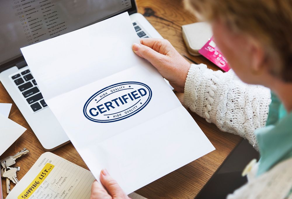 Certified Warranty Guarantee Insurance Assurance Concept