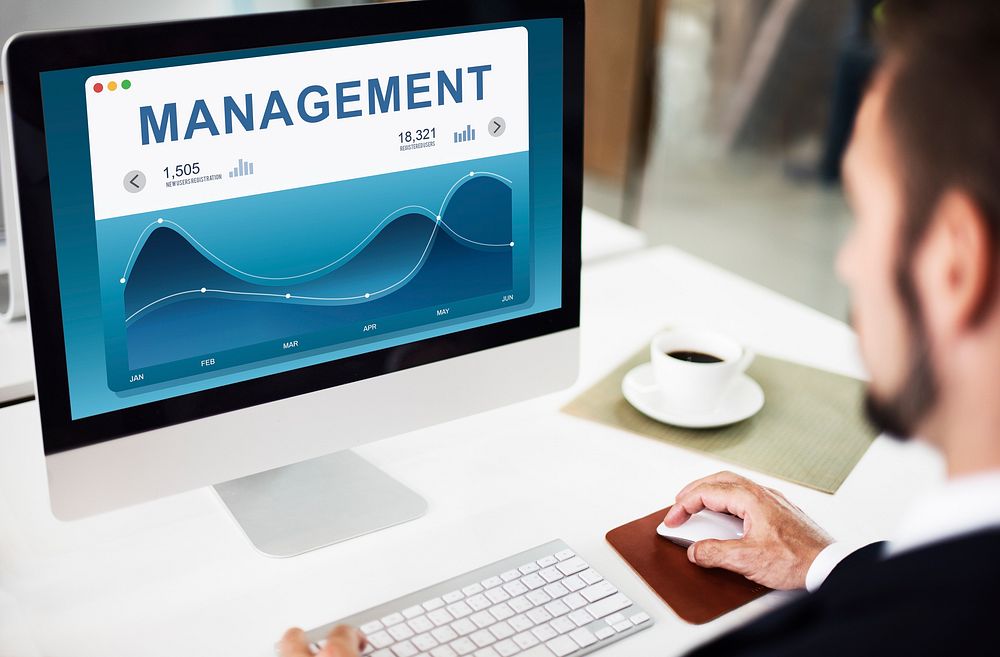 Management Analysis Wave Dashboard Registration Concept