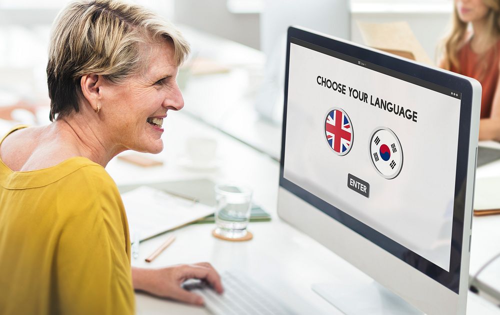 Korean English Language Communication Global Concept