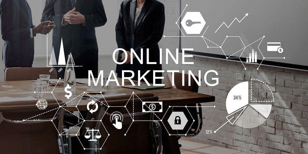 Online Marketing Advertising Branding Strategy Concept