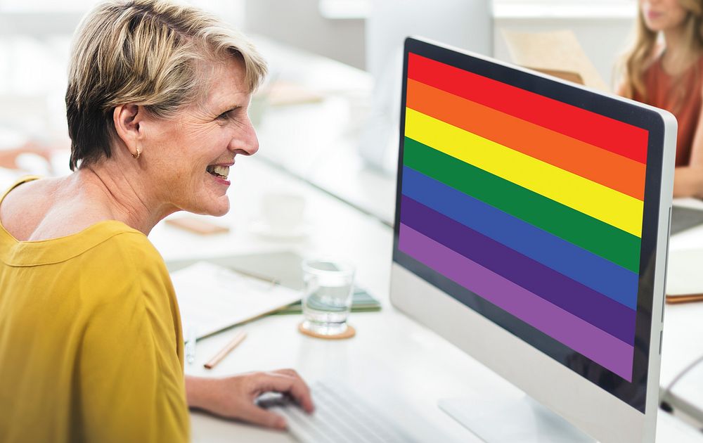 Rainbow Symbol Love Free Homosexual Concpet