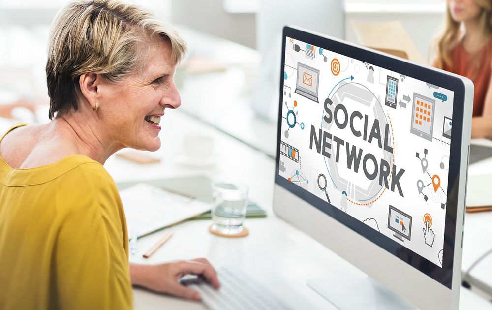 Social Network Connection Digital Communication Concept