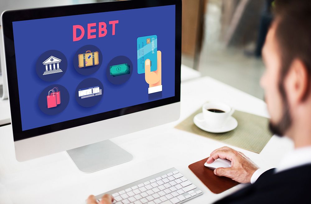 Debt Banking Financial Loan Money Trouble Bill Concept