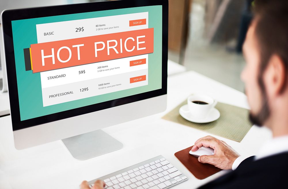 E-Commerce Sale Hot Price Discount Deal Concept