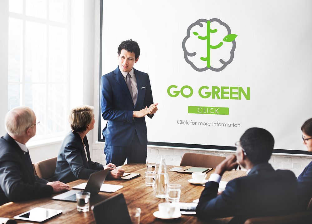 Go Green Refresh Think Green Concept