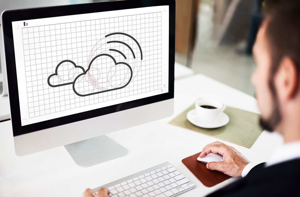 Cloud Computing Network Digital Information Concept