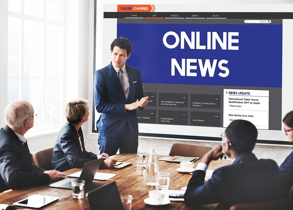 Live Broadcast Media News Online Concept