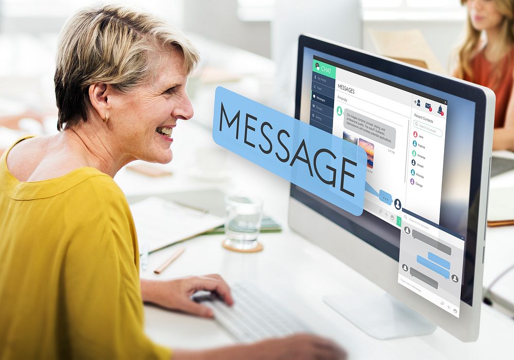 Online Message Email Digital Chatting Concept