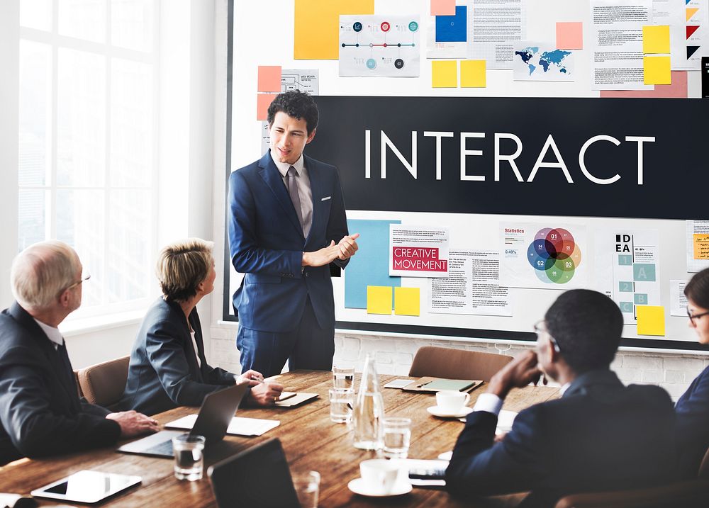 Interact Communication Connection Corporate Concept