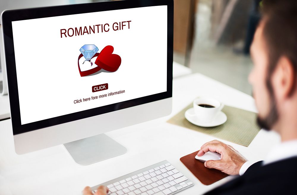 Romantic Gift Ring Surprise Romance Concept