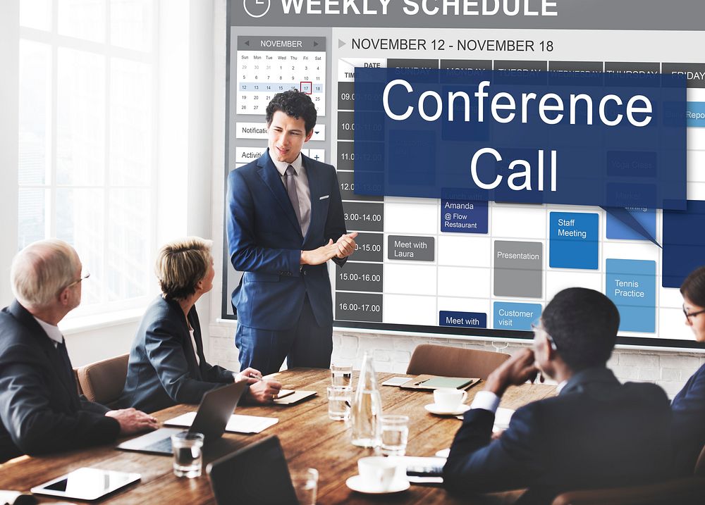 Conference Call Boardroom Brainstorming Team Concept