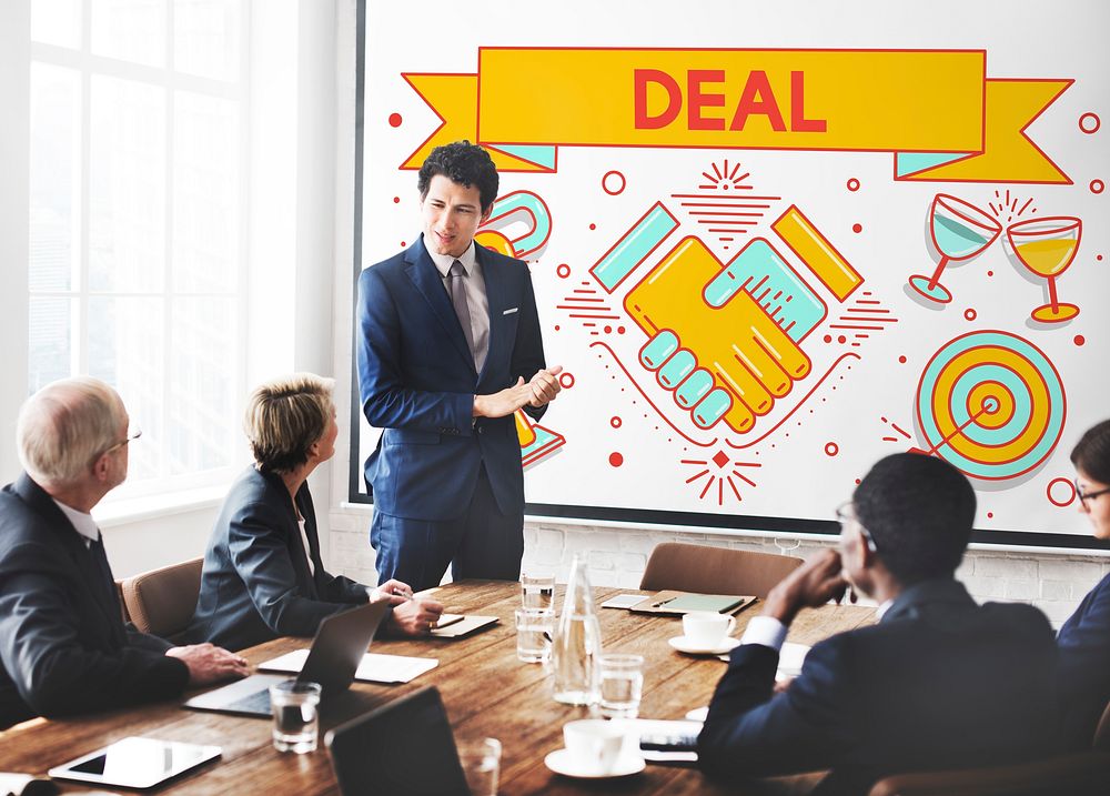 Deal Contract Solution Strategy Partnership Concept