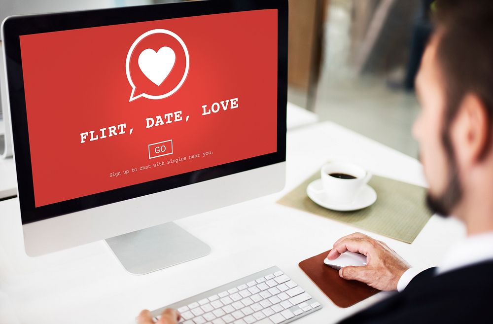 Flirt Date Love Valantine Romance Heart Passion Concept