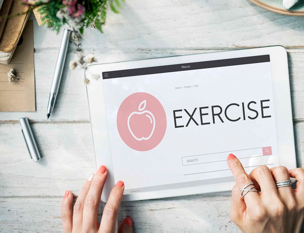 Health Wellness Diet Exercise Organic Concept
