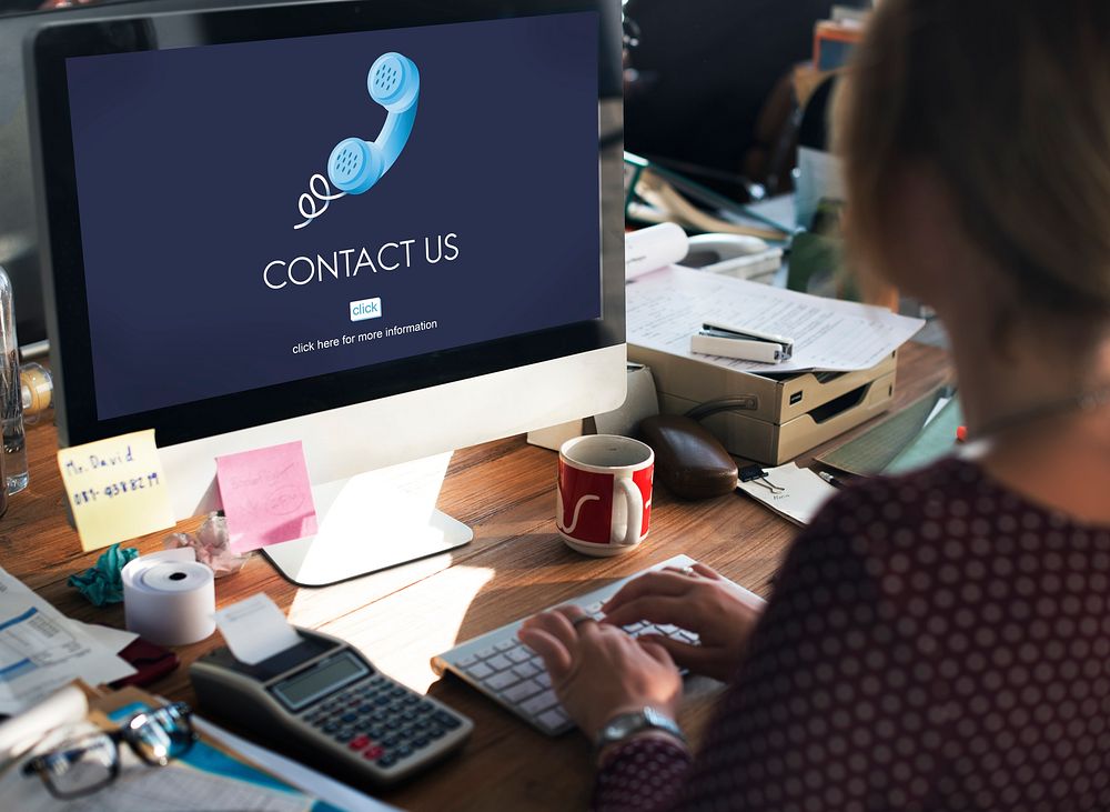 Contact Us Customer Care Assistance Help Service Concept