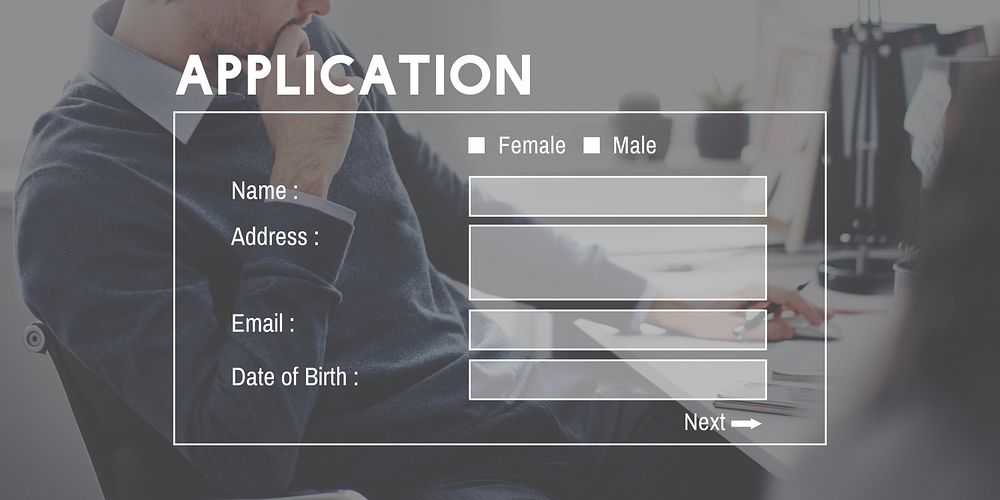 Application Form Online Digital Website Concept