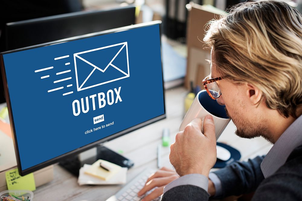 Outbox Inbox Email Connection Global Communications Concept