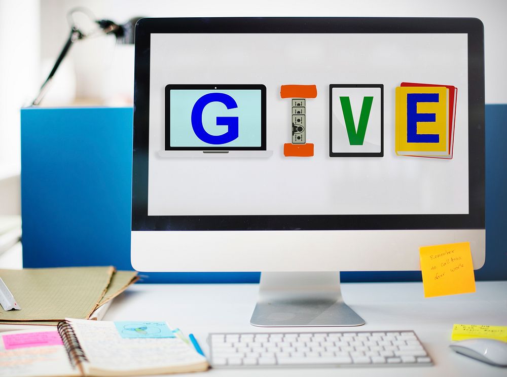 Give Donations Aid Charity Design Word Concept