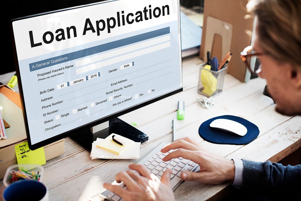 Loan Application Financial Help Form Concept