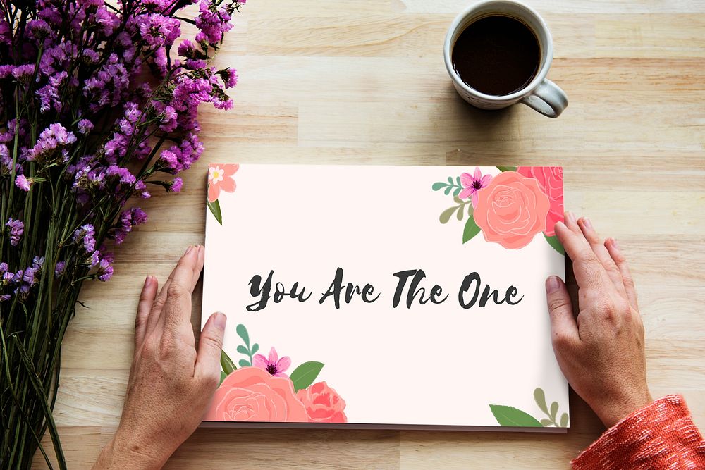 You Are The One Letter Message Words Graphic
