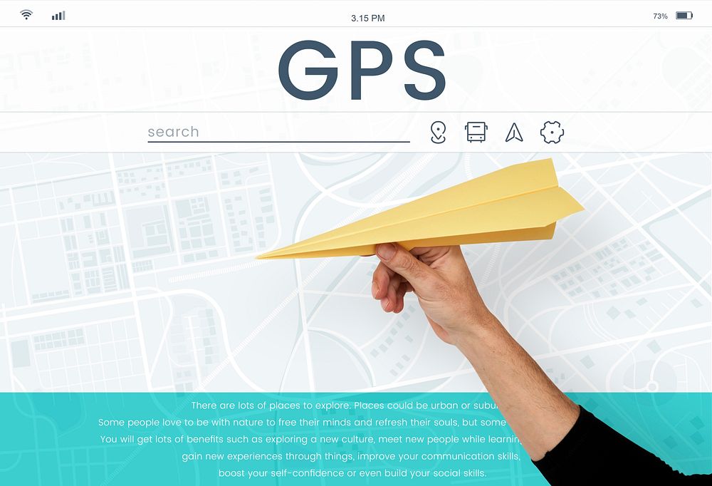 Map GPS Direction Navigation Route Travel