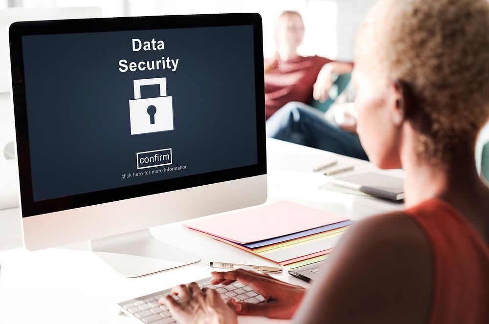 Data Security Privacy Online Security Protection Concept